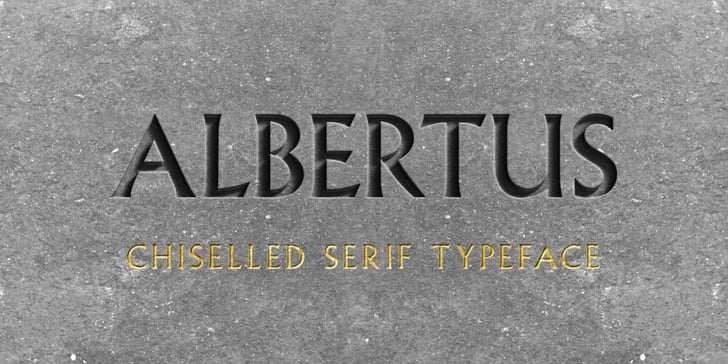 Albertus  Font Poster 1