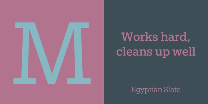 Egyptian Slate  Font Poster 7