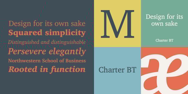 Charter BT  Font Poster 6