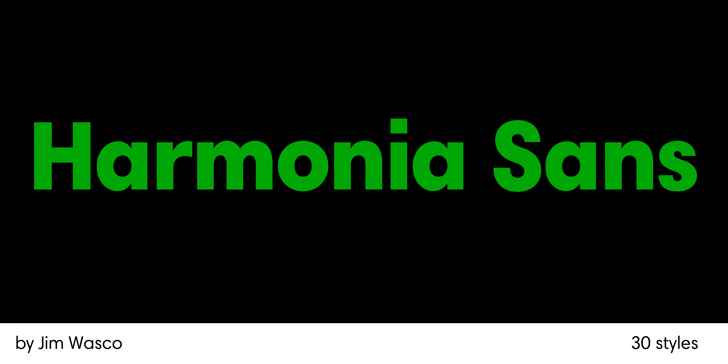 Harmonia Sans  Font Poster 1