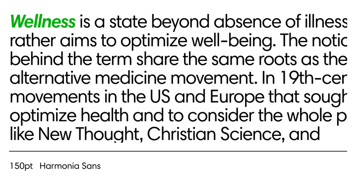 Harmonia Sans  Font Poster 3