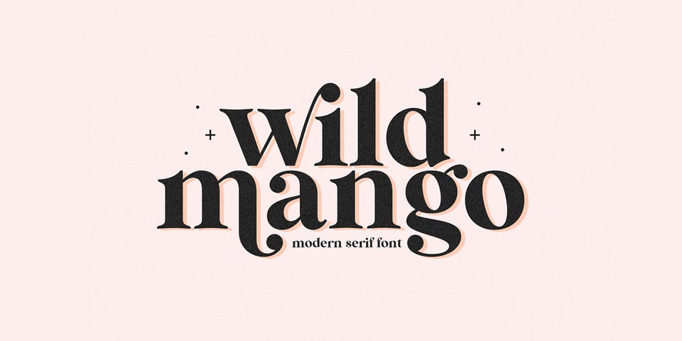 Wild Mango font page
