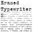 Erased Typewriter 2