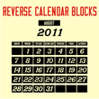 Reverse Calendar Blocks JNL