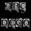 Art Deco Flowery Initials™