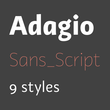 Adagio Sans Script