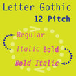 Letter Gothic 12