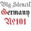 Vtg Stencil Germany No101™