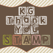 KG Thank You Stamp