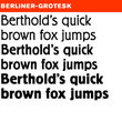 Berliner Grotesk® BQ