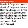 Berthold Walbaum® Book BQ