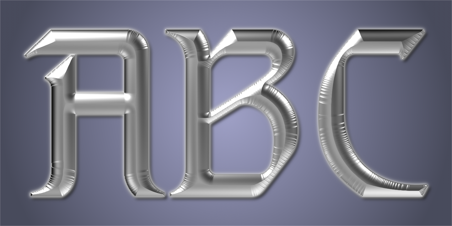 Gothic Initials Five