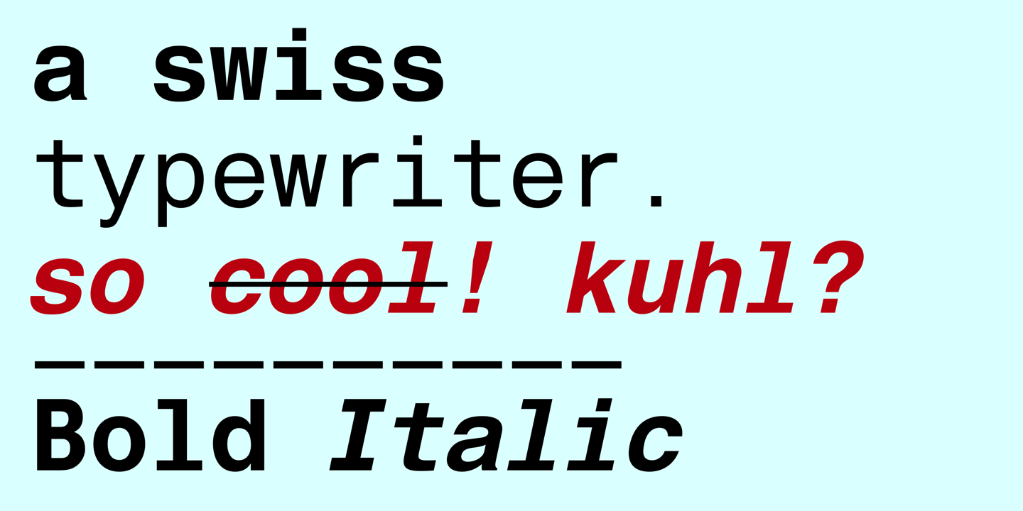 Helvetica® Monospaced