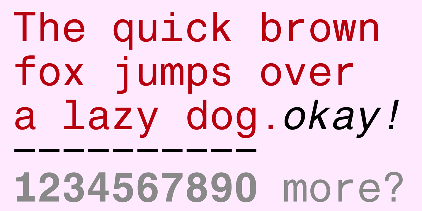 Helvetica® Monospaced