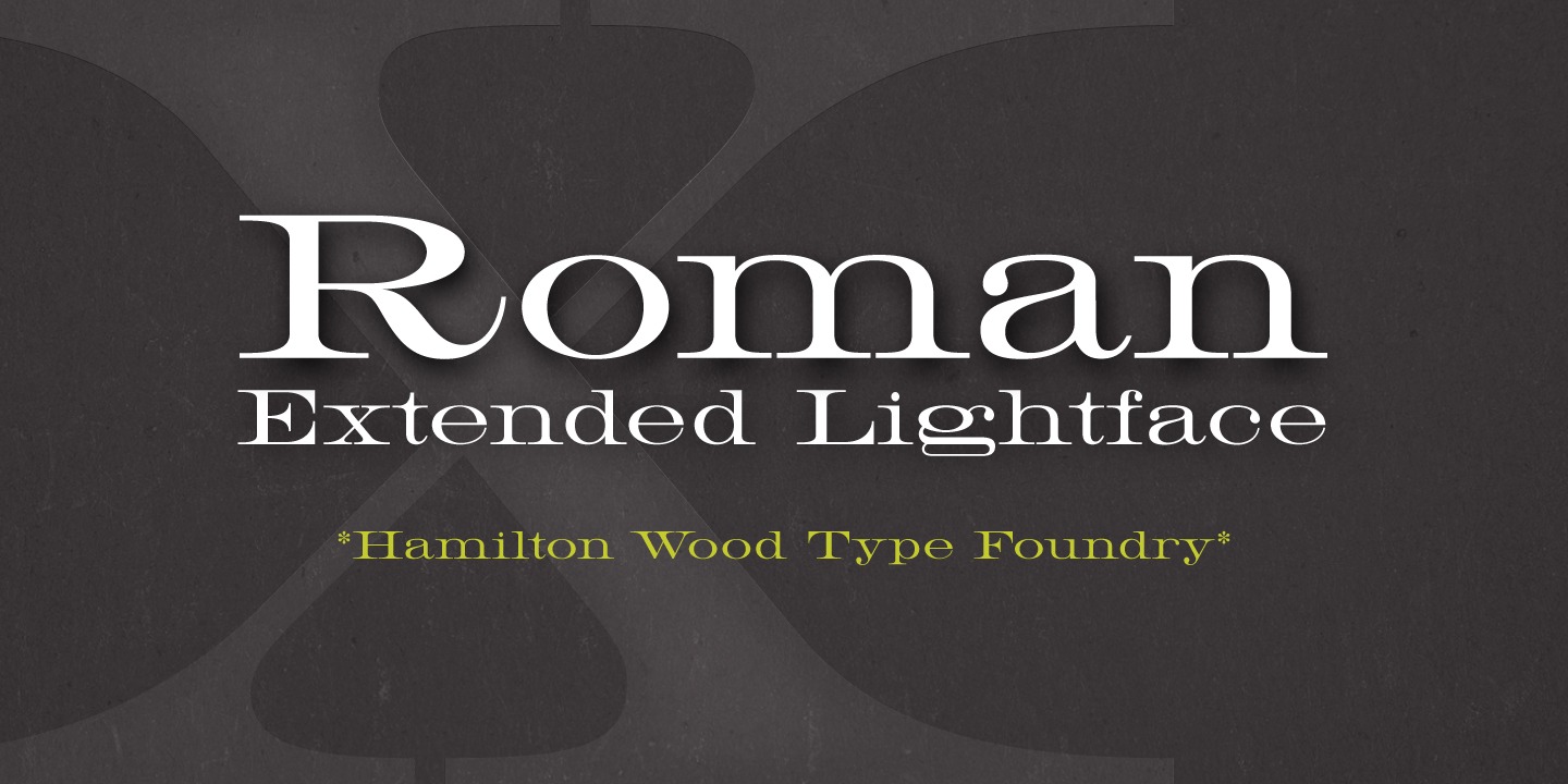 HWT Roman Extended Lightface™