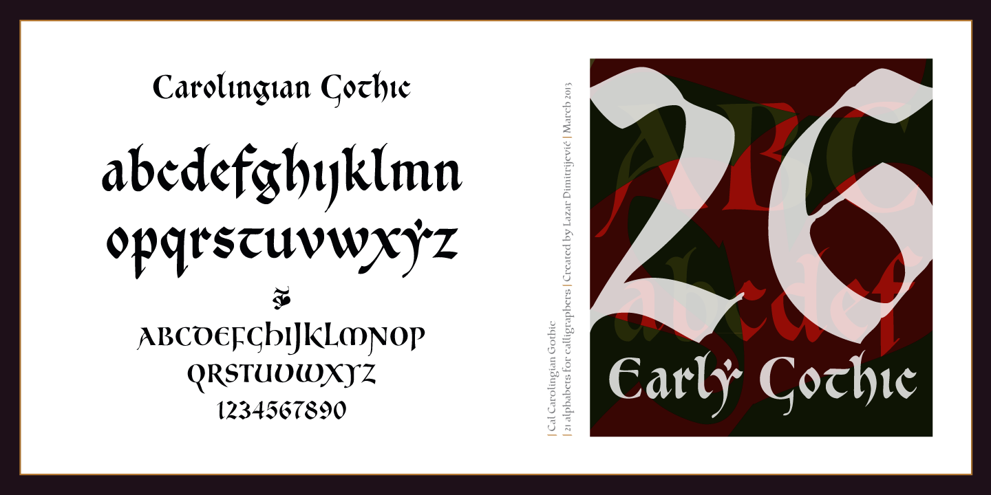 Cal Carolingian Gothic