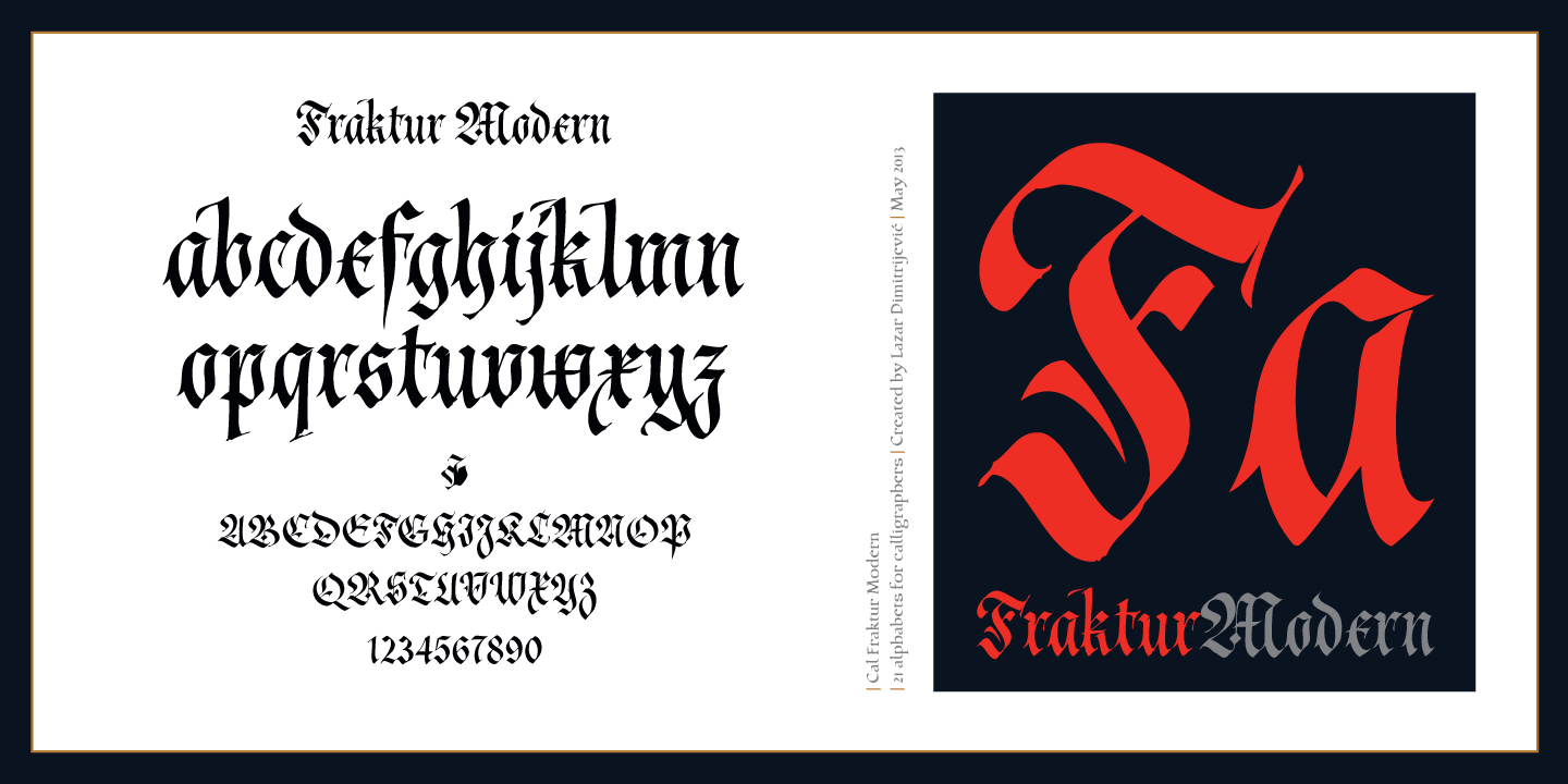 Cal Fraktur Modern
