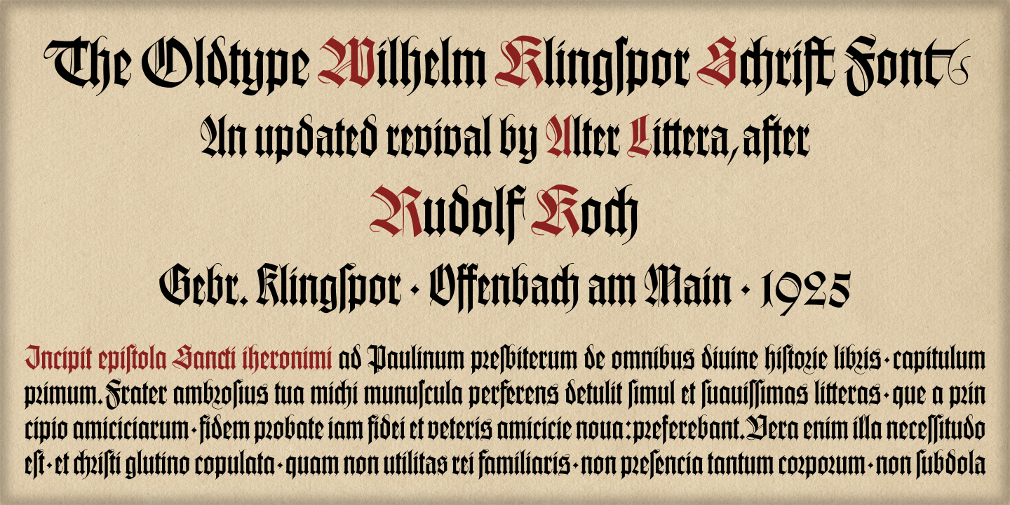 Wilhelm Klingspor Schrift