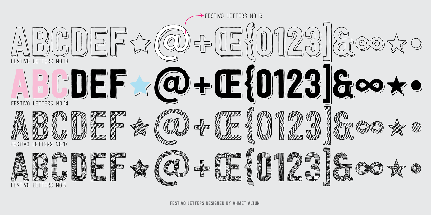 Festivo Letters
