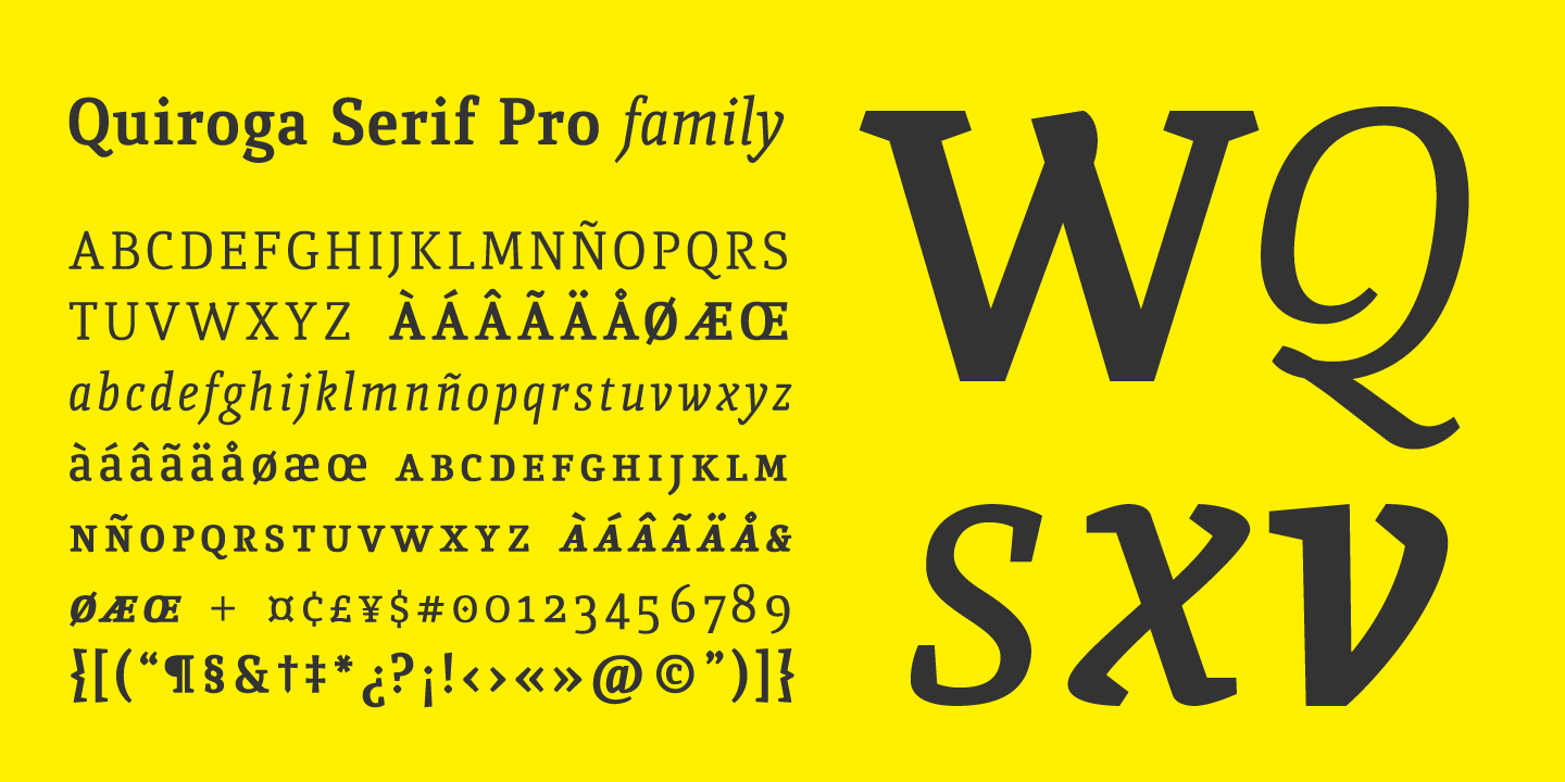 Quiroga Serif Pro™
