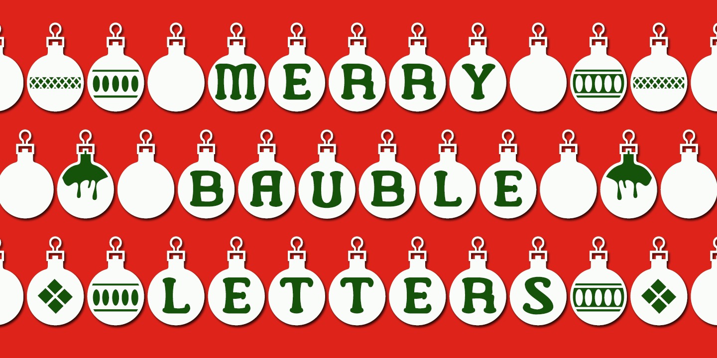 Merry Bauble Letters™