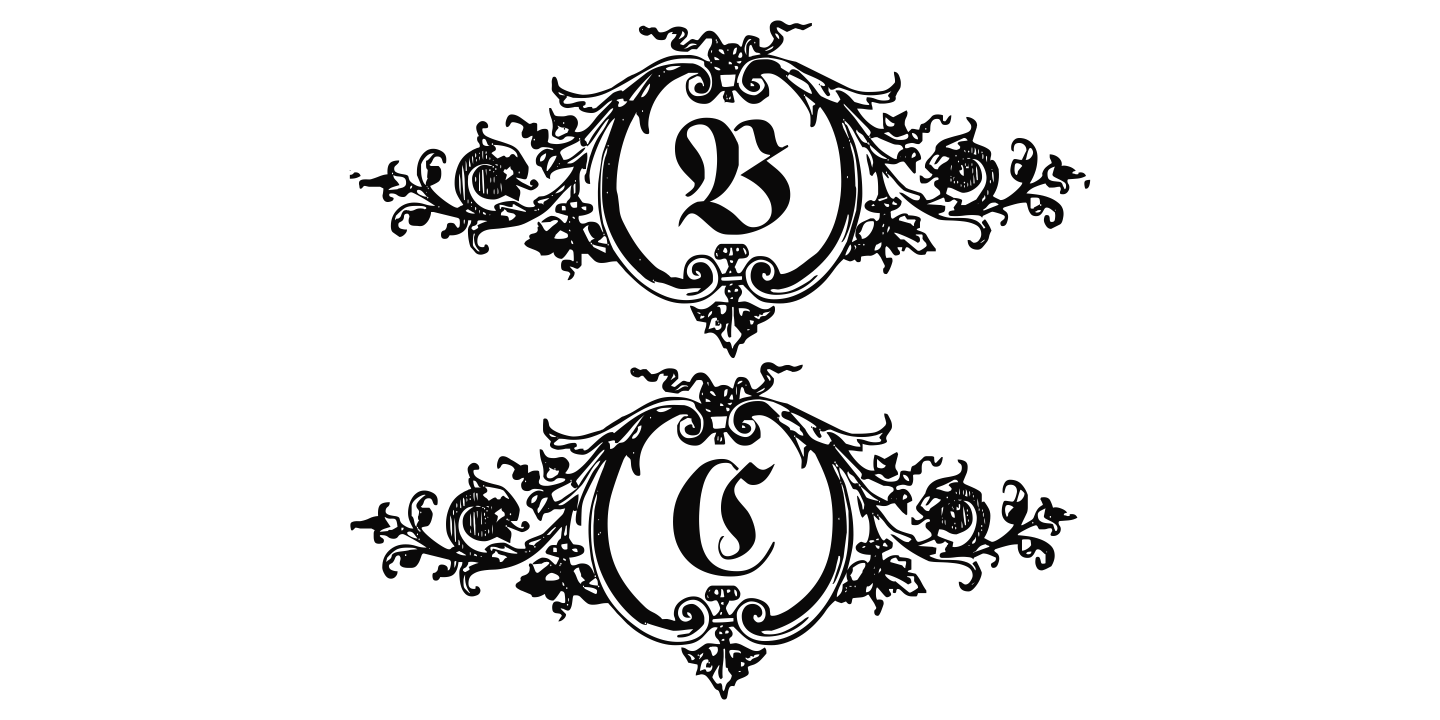 Hostetler Fette Ultfraktur Ornamental