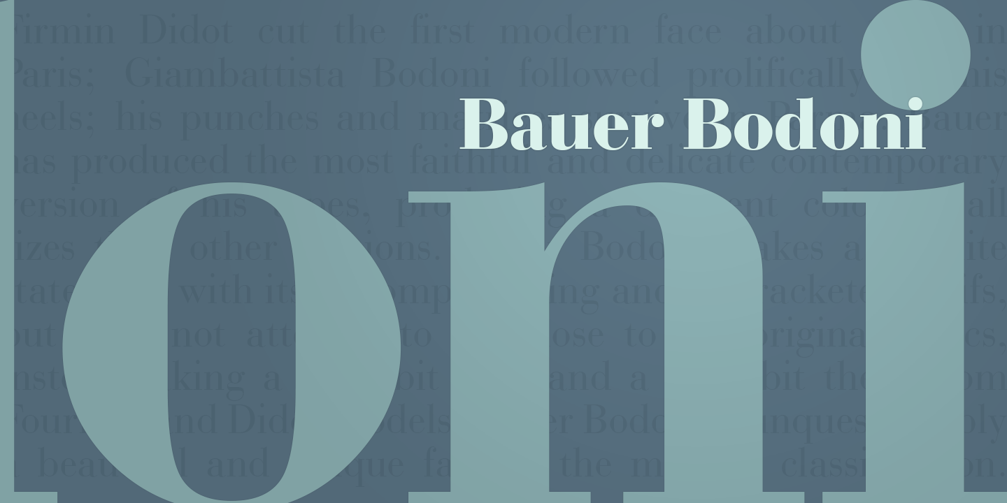 Bauer Bodoni™