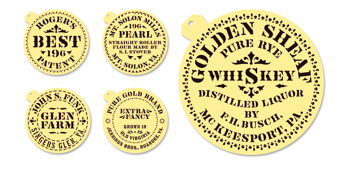 Vtg Stencil Ornaments A™