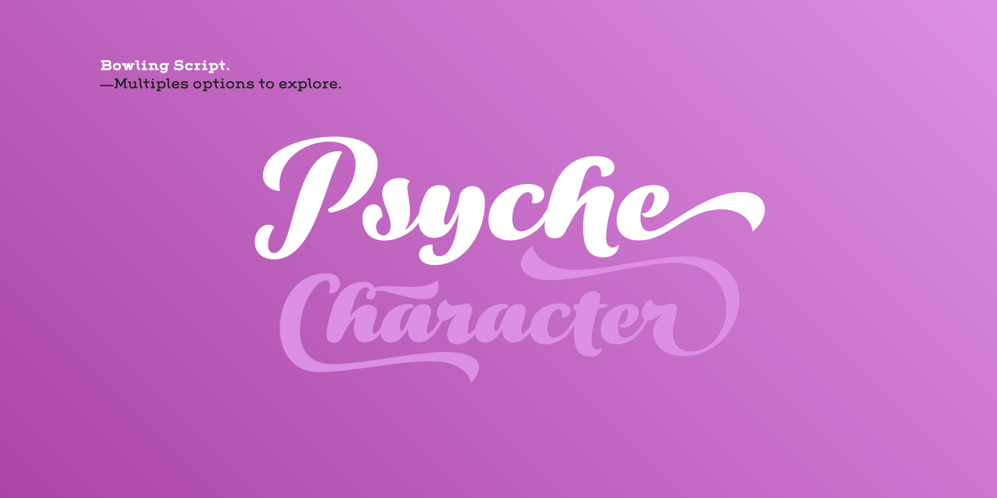 Bowling Script font & Desktop font MyFonts