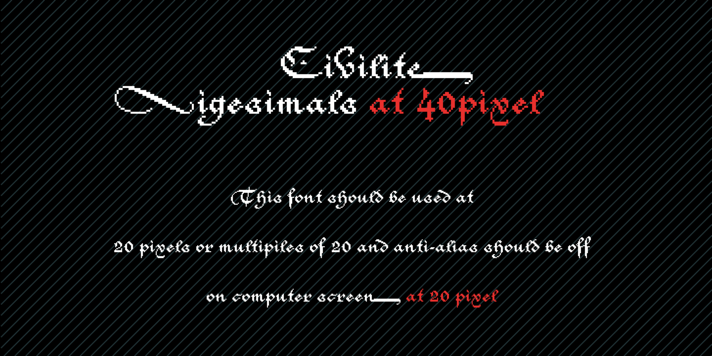 Civilite Vigesimals™