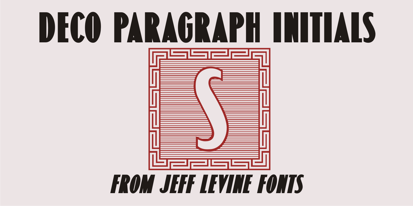 Deco Paragraph Initials JNL