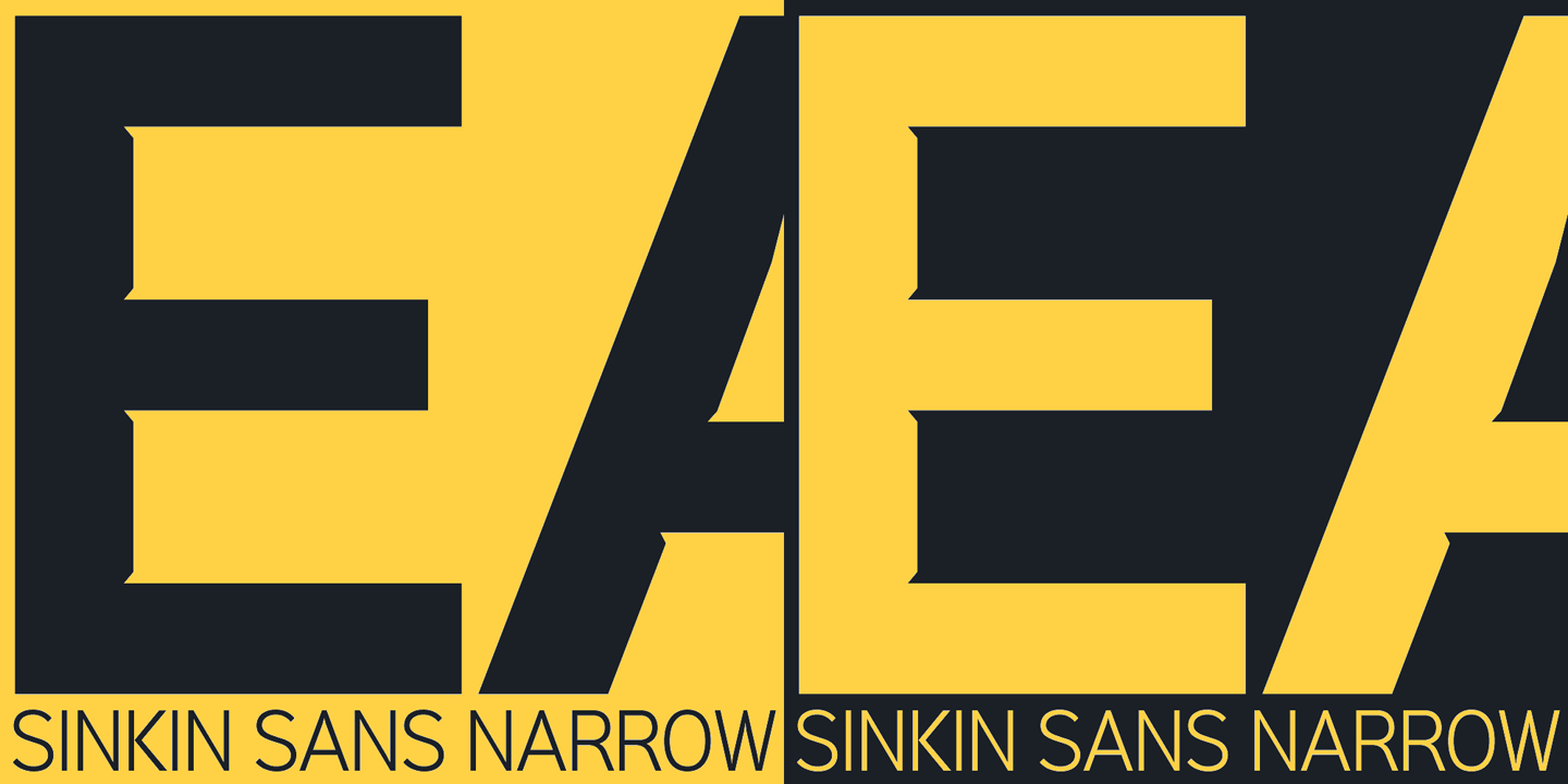 Sinkin Sans Narrow