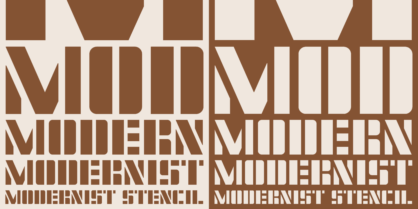 Modernist Stencil