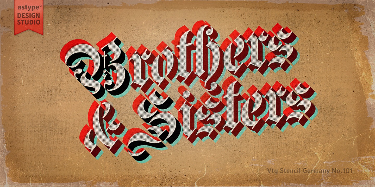 Vtg Stencil Germany No101™