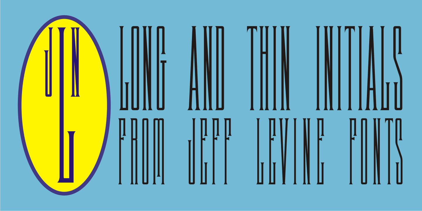 Long And Thin Initials JNL