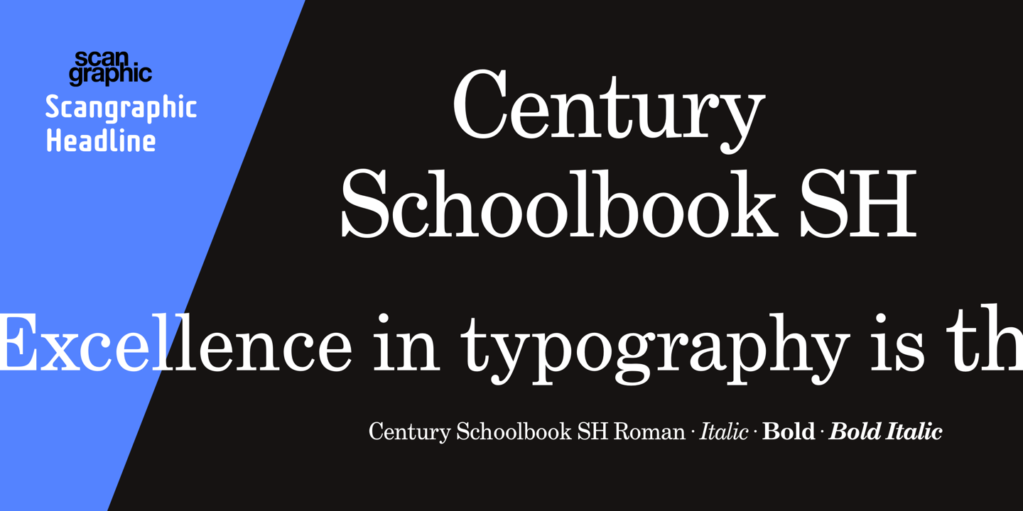 Century Schoolbook SH