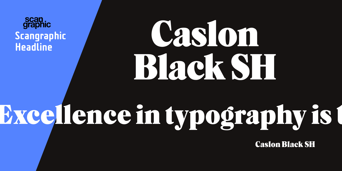 Caslon Black SH™