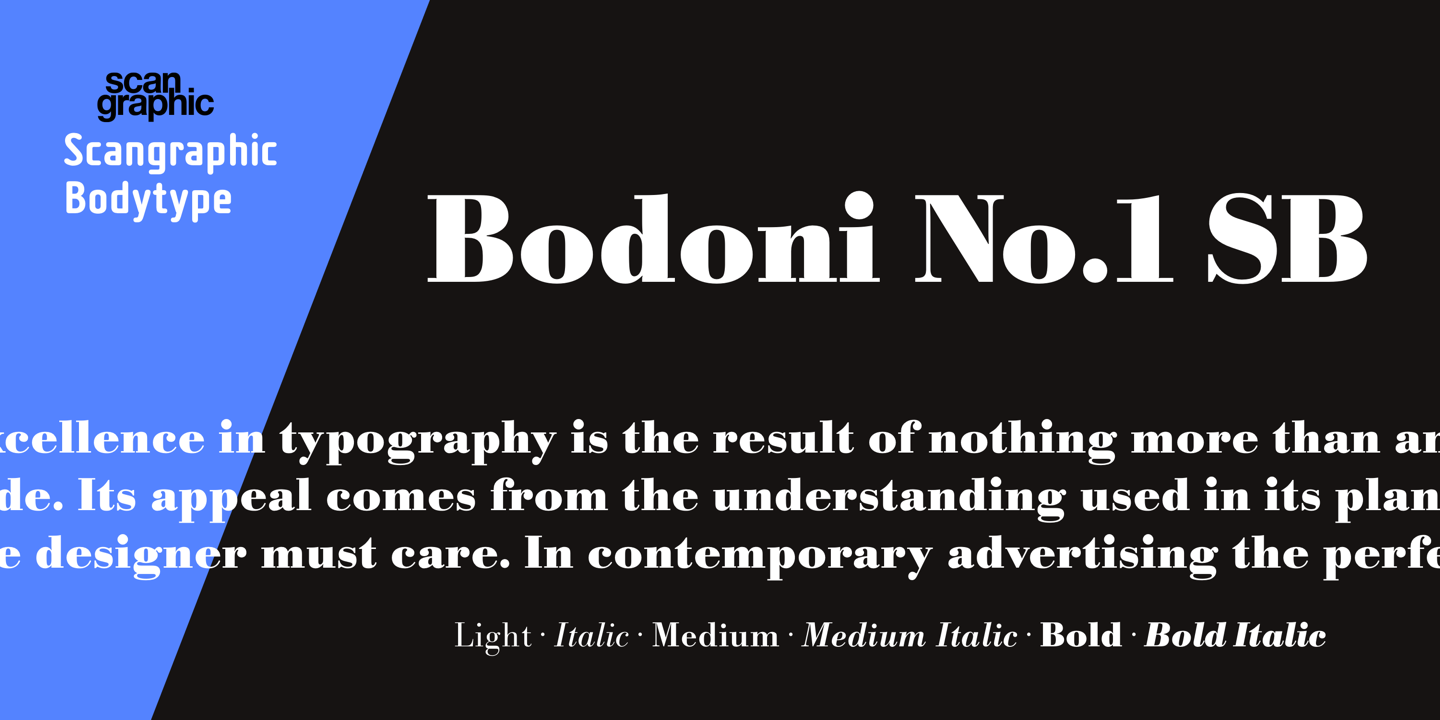 Bodoni No. 1 SB™