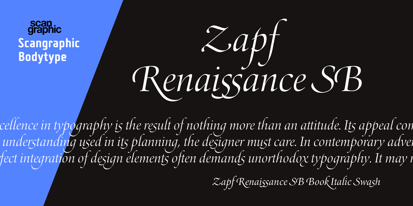 Zapf Renaissance Antiqua SB™