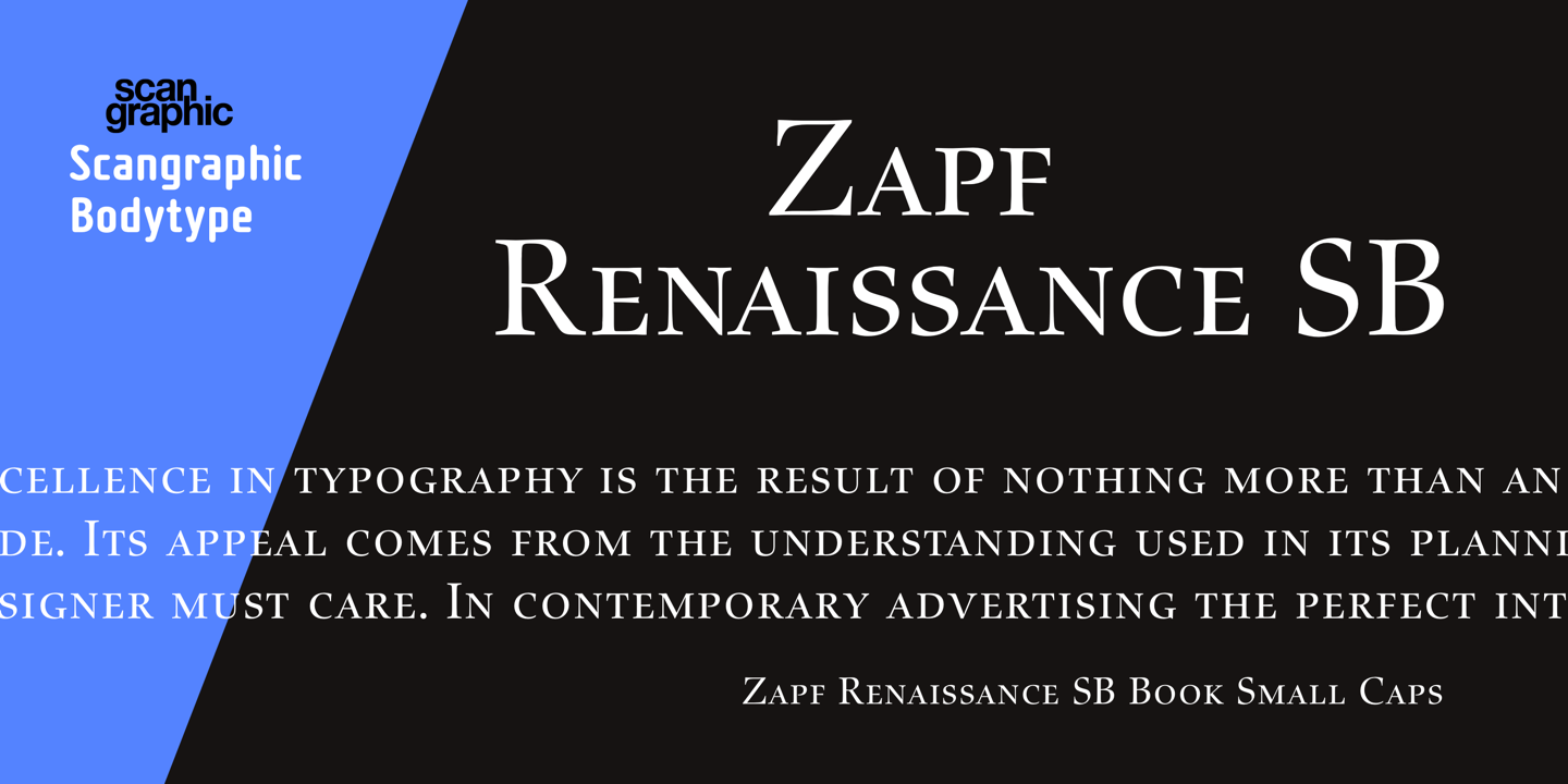 Zapf Renaissance Antiqua SB™