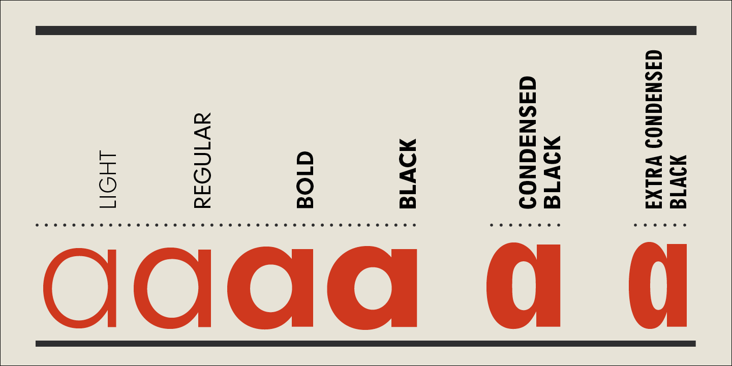 aktiv grotesk font family list