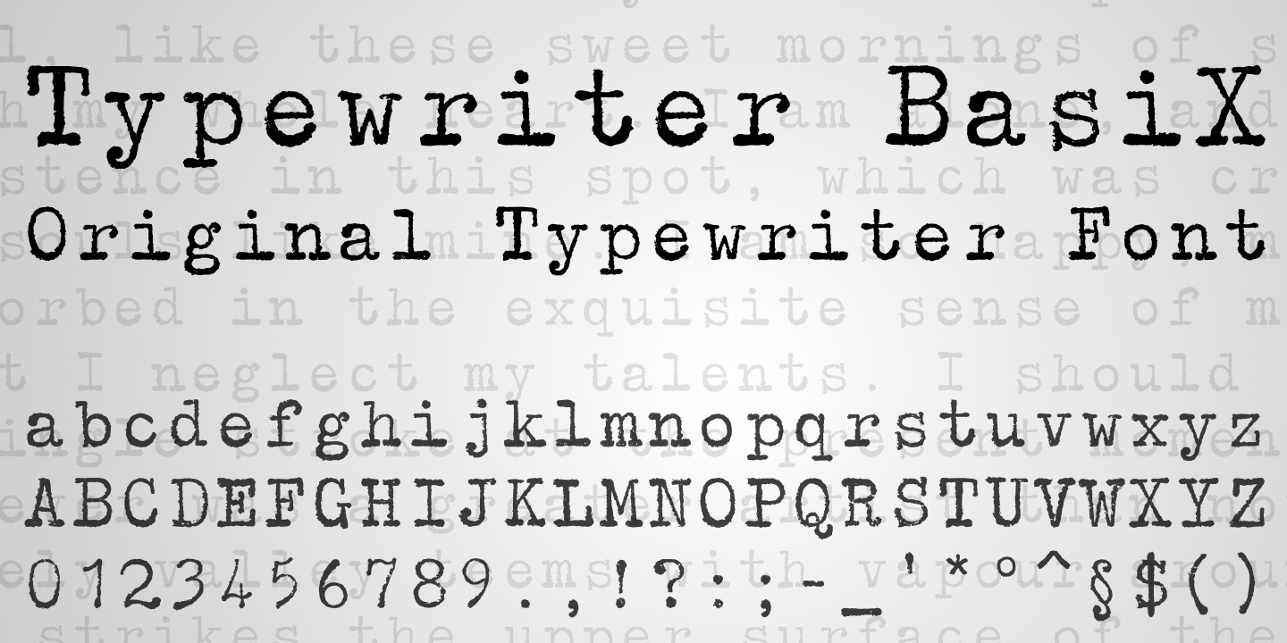 Typewriter BasiX