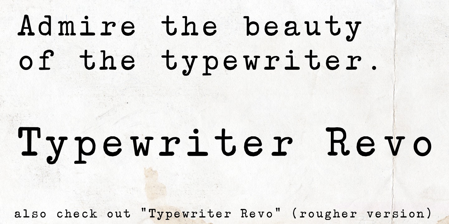 Typewriter Revo