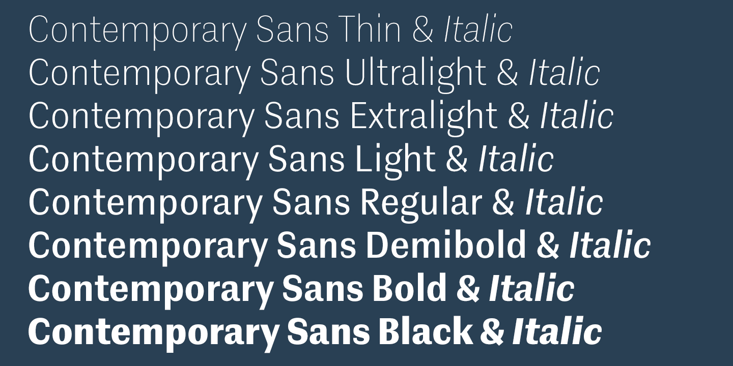 Contemporary Sans