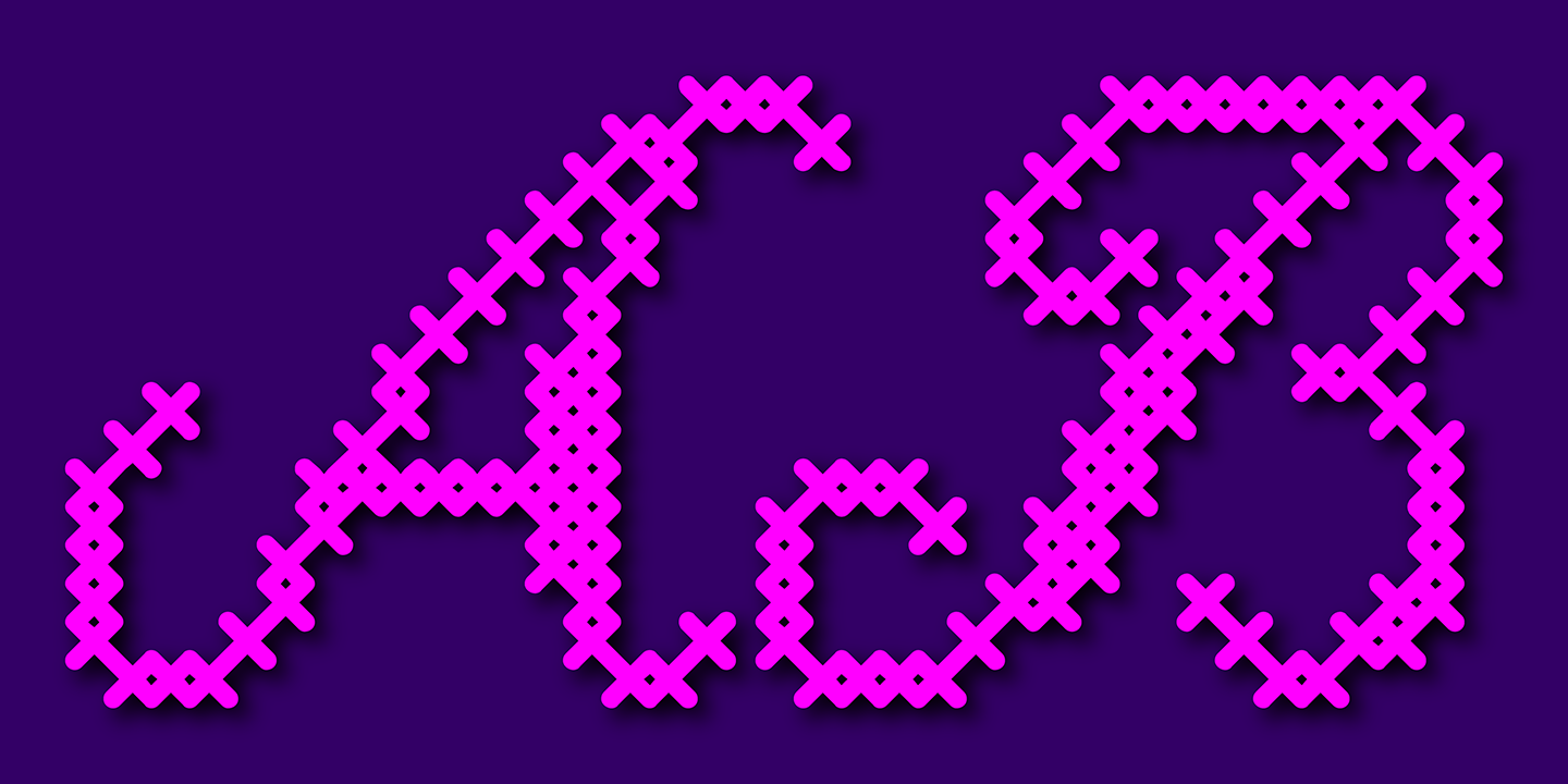 Cross Stitch Cursive