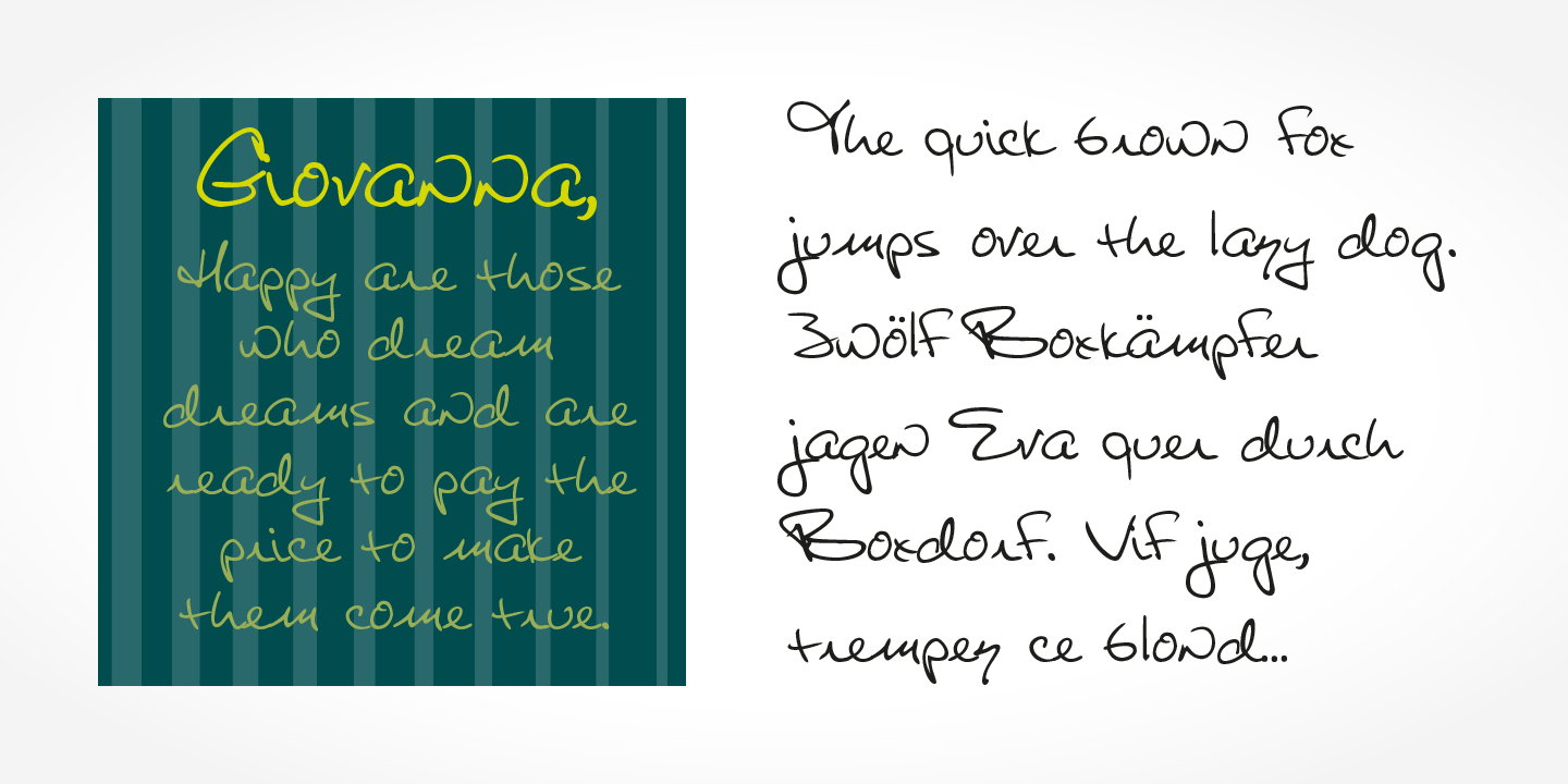 Giovanna Handwriting™