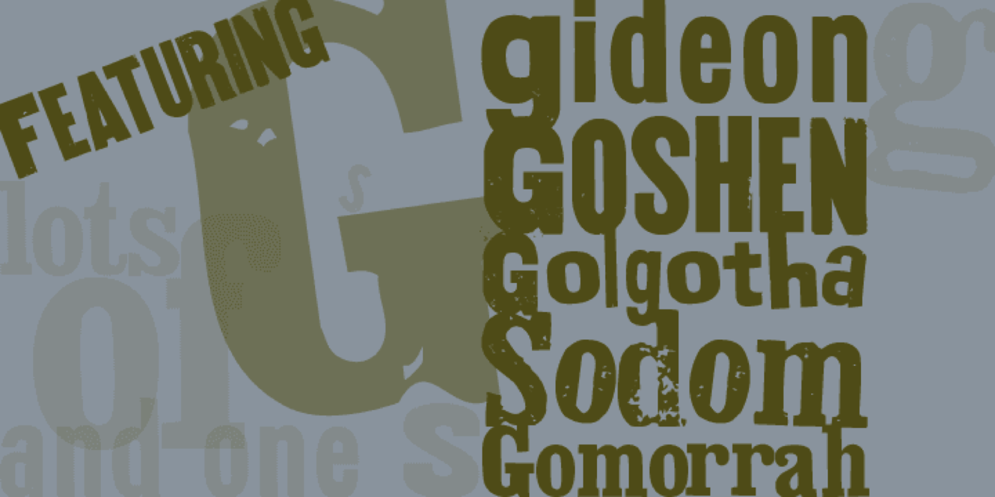 BlincType Letterpress Fontpak