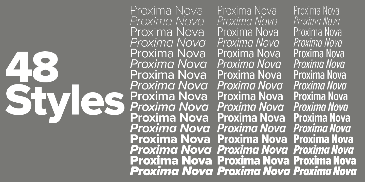 Proxima Nova Font Word