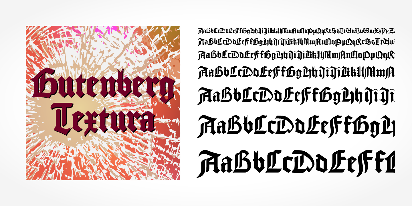 Gutenberg Textura Pro