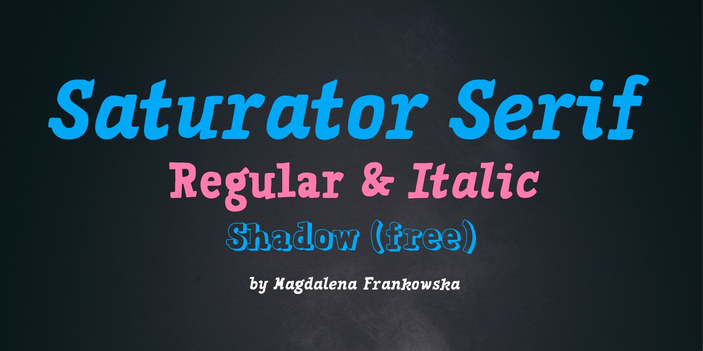 Saturator Serif FA